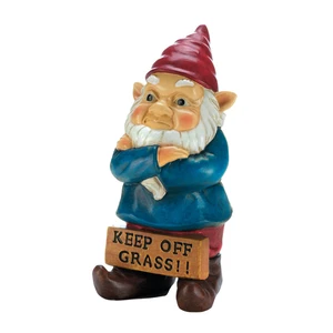(image for) 10018337 - Keep off Grass Grumpy Gnome