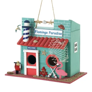 (image for) 10018681 - Flamingo Paradise Birdhouse