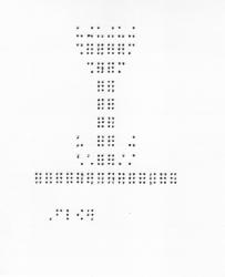 (image for) 040201 - Braille Graudation Card (FLWR1)