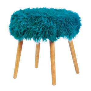 Faux Fur Stool