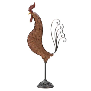 Metal Rooster Sculpture