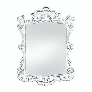 Regal White Wall Mirror