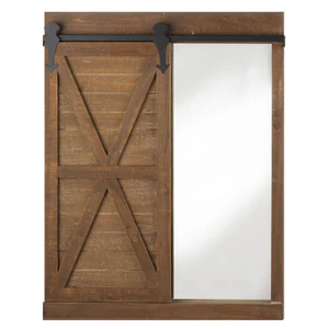 Chalkboard/Mirror Barn Door