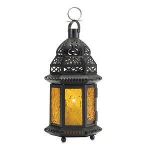 (image for) 37437 - Yellow Moroccan Lantern - Click Image to Close