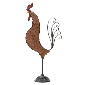 Metal Rooster Sculpture