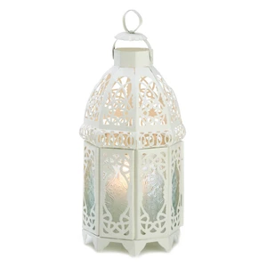 (image for) 13364 - White Lattice Lantern - Click Image to Close