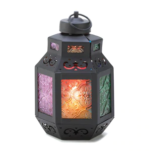 (image for) 14638S - Rainbow Candle Lantern - Click Image to Close