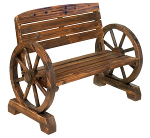 12690 Wagon Wheel Bench