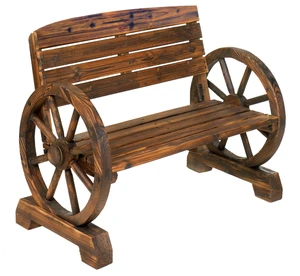 Wagon Wheel Bench