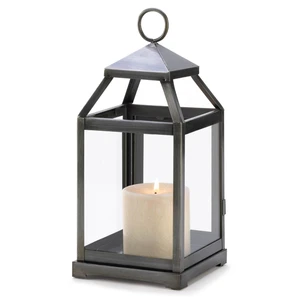 (image for) 14125 - Silver Contemporary Lantern - Click Image to Close