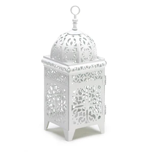 (image for) 38332 - White Candle Lantern - Click Image to Close