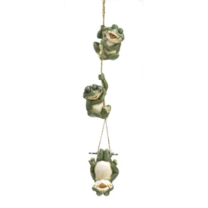 (image for) 38813 - Frolicking Frogs Hanging Decor - Click Image to Close