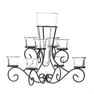 (image for) 10015370 - Scrollwork Candle Stand/Vase - Click Image to Close