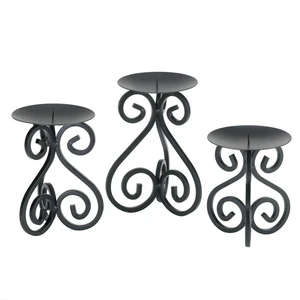 (image for) 10015838 - Scrollwork Candle Stands (S3) - Click Image to Close