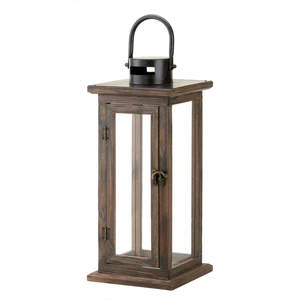 (image for) 10015963 - Lodge Wooden Lantern - Click Image to Close