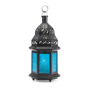 37438 Blue Moroccan Lantern