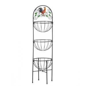 (image for) 10017861 - Rooster Kitchen Basket - Click Image to Close