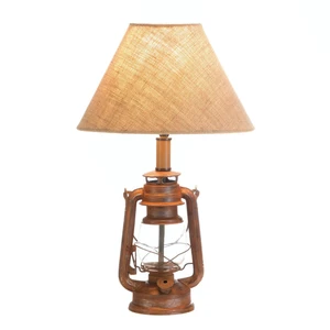 (image for) 10017904 - Vintage Camping Lantern Table Lamp - Click Image to Close