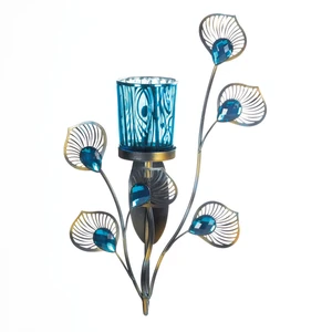 (image for) 10018047 - Peacock Inspired Sconce - Click Image to Close