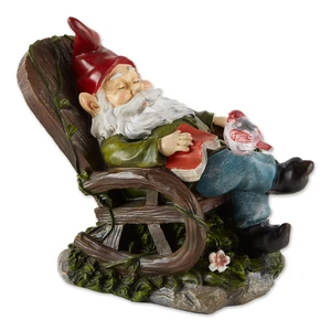 Solar Rocking Chair Gnome