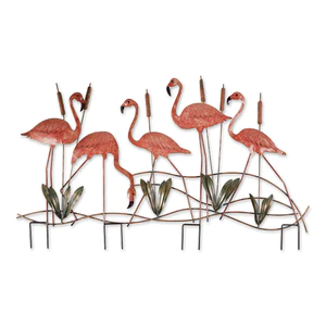 (image for) 10018330 - Flamingos Garden Stake - Click Image to Close