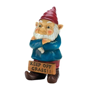 (image for) 10018337 - Keep off Grass Grumpy Gnome - Click Image to Close