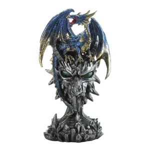 (image for) 10018622 - Blue Dragon Warrior Statue