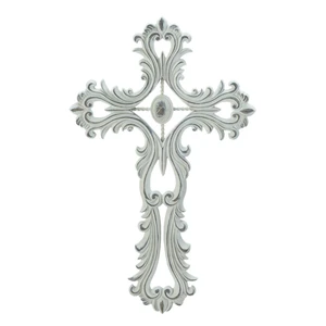 10018693 Scalloped White Cross 10018693 Scalloped White Cross