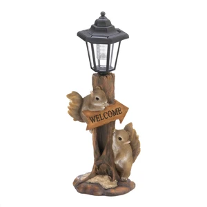 Solar Friendly Squirrels Lamp