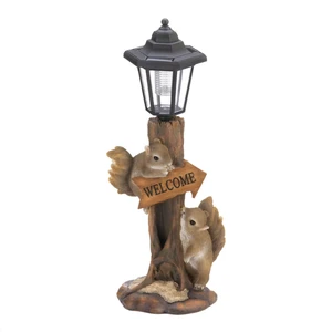 (image for) 10018808 - Solar Friendly Squirrels Lamp - Click Image to Close