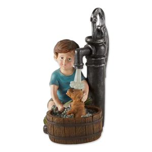 (image for) 10018958 - Solar Boy/Dog Statue - Click Image to Close