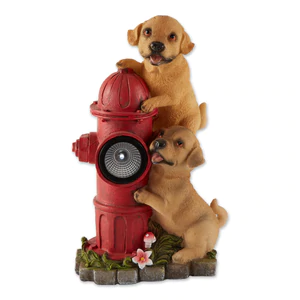 Solar Dogs/Fire Hydrant Statue