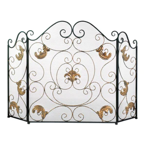 (image for) 10019006 - Fleur-De-Lis Fireplace Screen - Click Image to Close