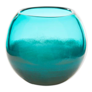 Aqua Fish Bowl Vase