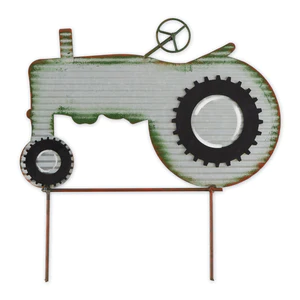 Tractor Garden Stake