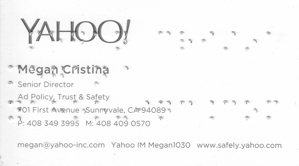 BC1503 Braille Uncut Business Cards (1000) BC1503 Braille Uncut Business Cards (1000)