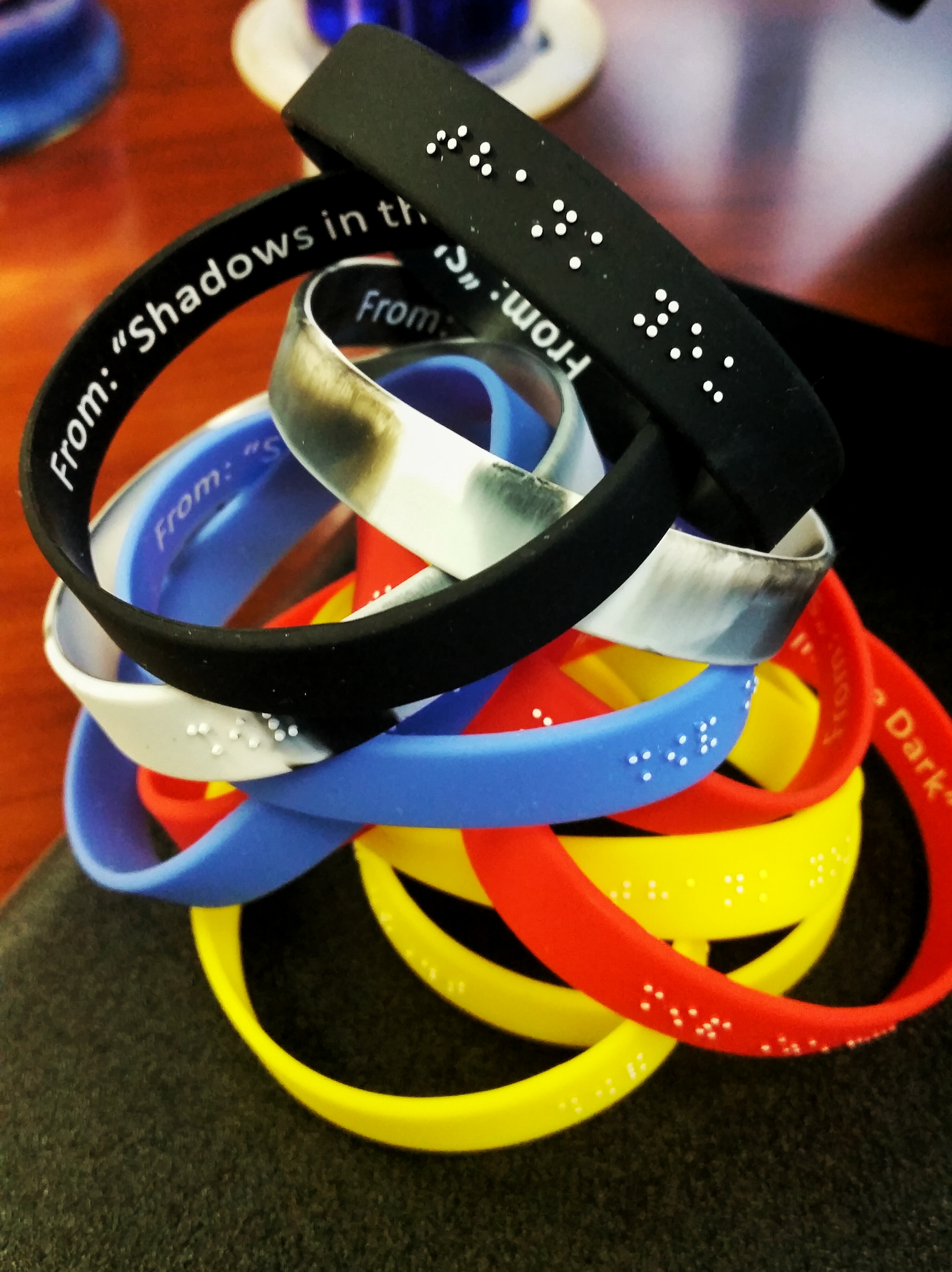 RapidWristbands | Custom Silicone Wristbands | Braille Embossed