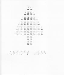 Braille Christmas Tree